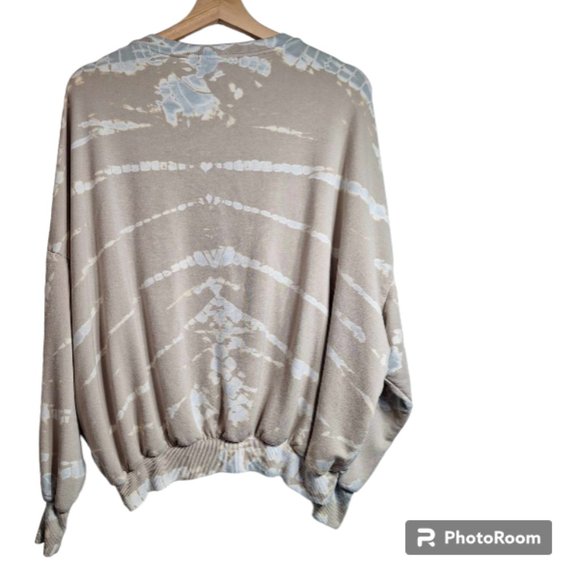 Young Fabulous & Broke by Revolve Cracked Paint Pattern Tie-Dye Top Size Small - Picture 5 of 8